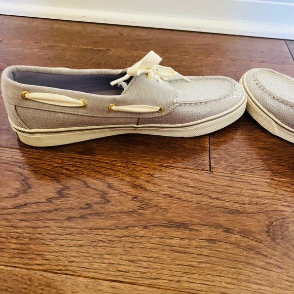 Sperry Baby Blue sequined size 10 Boat Shoes - Picture 7 of 10
